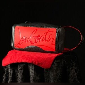 Christian Louboutin Blaster Toiletry/Wash Bag LEATHER NEW NWOT